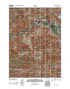 Sibley Peak Wyoming Historical topographic map, 1:24000 scale, 7.5 X 7.5 Minute, Year 2012