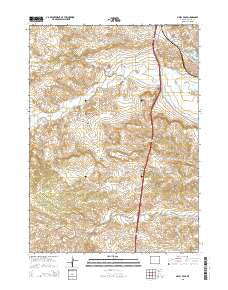 Sibley Peak Wyoming Current topographic map, 1:24000 scale, 7.5 X 7.5 Minute, Year 2015