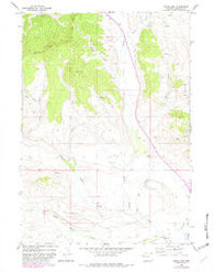 Signal Hill Wyoming Historical topographic map, 1:24000 scale, 7.5 X 7.5 Minute, Year 1966