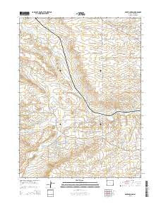 Silver Crown Wyoming Current topographic map, 1:24000 scale, 7.5 X 7.5 Minute, Year 2015