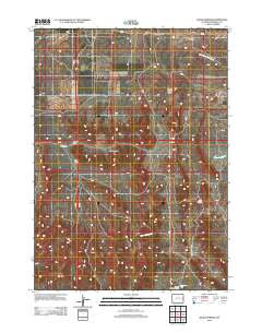 Silver Springs Wyoming Historical topographic map, 1:24000 scale, 7.5 X 7.5 Minute, Year 2012
