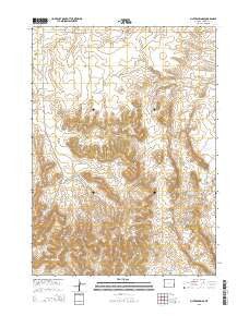 Silver Springs Wyoming Current topographic map, 1:24000 scale, 7.5 X 7.5 Minute, Year 2015