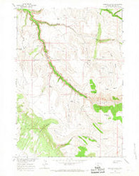 Simmons Canyon Wyoming Historical topographic map, 1:24000 scale, 7.5 X 7.5 Minute, Year 1964