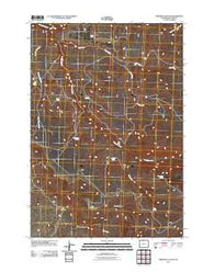 Simmons Canyon Wyoming Historical topographic map, 1:24000 scale, 7.5 X 7.5 Minute, Year 2011
