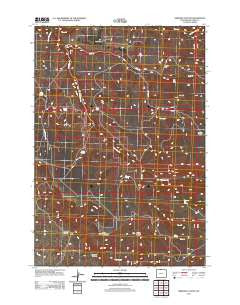 Simmons Canyon Wyoming Historical topographic map, 1:24000 scale, 7.5 X 7.5 Minute, Year 2012
