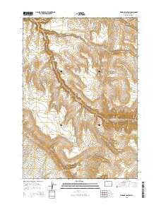 Simmons Canyon Wyoming Current topographic map, 1:24000 scale, 7.5 X 7.5 Minute, Year 2015