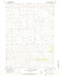 Simpson Draw Wyoming Historical topographic map, 1:24000 scale, 7.5 X 7.5 Minute, Year 1970