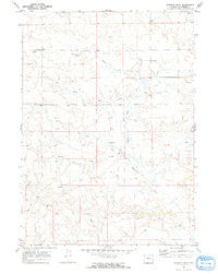 Simpson Draw Wyoming Historical topographic map, 1:24000 scale, 7.5 X 7.5 Minute, Year 1970
