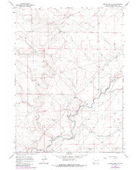 Simpson Gulch SE Wyoming Historical topographic map, 1:24000 scale, 7.5 X 7.5 Minute, Year 1968