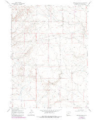 Simpson Gulch SW Wyoming Historical topographic map, 1:24000 scale, 7.5 X 7.5 Minute, Year 1968