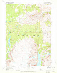 Simpson Lake Wyoming Historical topographic map, 1:24000 scale, 7.5 X 7.5 Minute, Year 1968