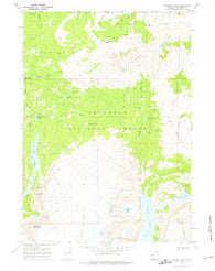 Simpson Lake Wyoming Historical topographic map, 1:24000 scale, 7.5 X 7.5 Minute, Year 1968