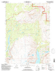 Simpson Lake Wyoming Historical topographic map, 1:24000 scale, 7.5 X 7.5 Minute, Year 1991