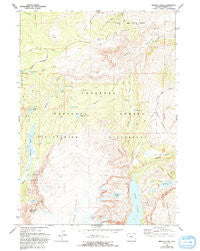 Simpson Lake Wyoming Historical topographic map, 1:24000 scale, 7.5 X 7.5 Minute, Year 1968
