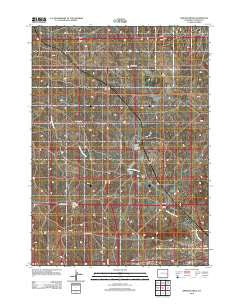 Simpson Draw Wyoming Historical topographic map, 1:24000 scale, 7.5 X 7.5 Minute, Year 2012