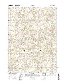 Simpson Draw NW Wyoming Current topographic map, 1:24000 scale, 7.5 X 7.5 Minute, Year 2015