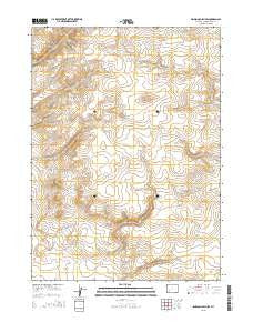 Simpson Gulch SW Wyoming Current topographic map, 1:24000 scale, 7.5 X 7.5 Minute, Year 2015