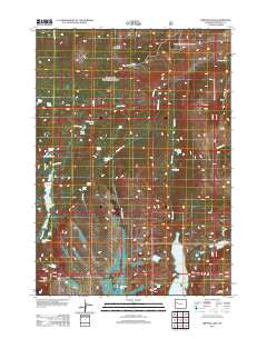 Simpson Lake Wyoming Historical topographic map, 1:24000 scale, 7.5 X 7.5 Minute, Year 2012
