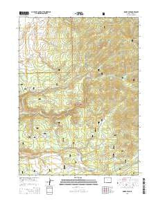 Singer Peak Wyoming Current topographic map, 1:24000 scale, 7.5 X 7.5 Minute, Year 2015