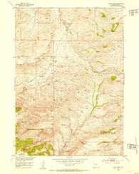 Sioux Pass Wyoming Historical topographic map, 1:24000 scale, 7.5 X 7.5 Minute, Year 1952