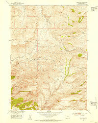 Sioux Pass Wyoming Historical topographic map, 1:24000 scale, 7.5 X 7.5 Minute, Year 1952