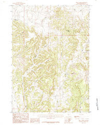 Skull Creek Wyoming Historical topographic map, 1:24000 scale, 7.5 X 7.5 Minute, Year 1984