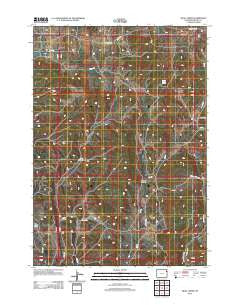 Skull Creek Wyoming Historical topographic map, 1:24000 scale, 7.5 X 7.5 Minute, Year 2012