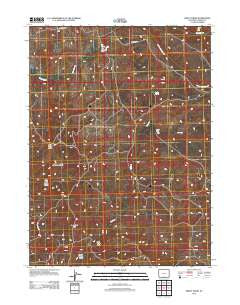 Smiley Draw Wyoming Historical topographic map, 1:24000 scale, 7.5 X 7.5 Minute, Year 2012
