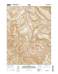 Smiley Draw Wyoming Current topographic map, 1:24000 scale, 7.5 X 7.5 Minute, Year 2015
