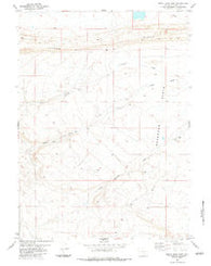 Smith Draw East Wyoming Historical topographic map, 1:24000 scale, 7.5 X 7.5 Minute, Year 1983