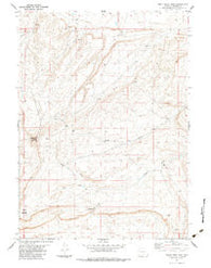 Smith Draw West Wyoming Historical topographic map, 1:24000 scale, 7.5 X 7.5 Minute, Year 1983