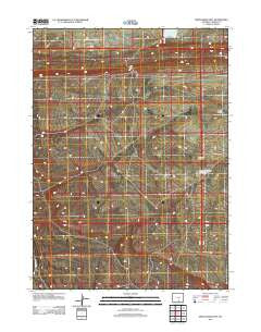 Smith Draw East Wyoming Historical topographic map, 1:24000 scale, 7.5 X 7.5 Minute, Year 2012