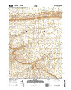 Smith Draw East Wyoming Current topographic map, 1:24000 scale, 7.5 X 7.5 Minute, Year 2015