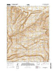 Smith Draw West Wyoming Current topographic map, 1:24000 scale, 7.5 X 7.5 Minute, Year 2015