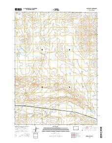 Smith Flats Wyoming Current topographic map, 1:24000 scale, 7.5 X 7.5 Minute, Year 2015