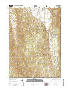 Smoot Wyoming Current topographic map, 1:24000 scale, 7.5 X 7.5 Minute, Year 2015