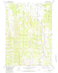 Smoot Wyoming Historical topographic map, 1:24000 scale, 7.5 X 7.5 Minute, Year 1980