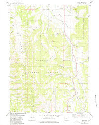 Smoot Wyoming Historical topographic map, 1:24000 scale, 7.5 X 7.5 Minute, Year 1980