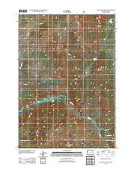 Snake Hot Springs Wyoming Historical topographic map, 1:24000 scale, 7.5 X 7.5 Minute, Year 2012