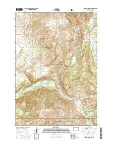 Snake Hot Springs Wyoming Current topographic map, 1:24000 scale, 7.5 X 7.5 Minute, Year 2015