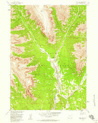 Snow Lake Wyoming Historical topographic map, 1:24000 scale, 7.5 X 7.5 Minute, Year 1956
