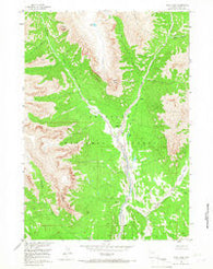 Snow Lake Wyoming Historical topographic map, 1:24000 scale, 7.5 X 7.5 Minute, Year 1956