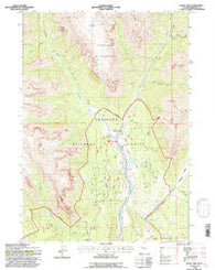 Snow Lake Wyoming Historical topographic map, 1:24000 scale, 7.5 X 7.5 Minute, Year 1991