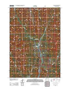 Snow Lake Wyoming Historical topographic map, 1:24000 scale, 7.5 X 7.5 Minute, Year 2012