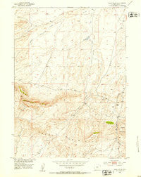 Soap Holes Wyoming Historical topographic map, 1:24000 scale, 7.5 X 7.5 Minute, Year 1951