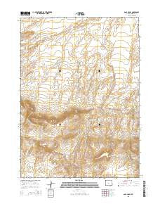 Soap Holes Wyoming Current topographic map, 1:24000 scale, 7.5 X 7.5 Minute, Year 2015