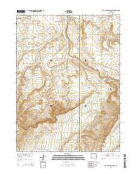 Soap Holes Reservoir Wyoming Current topographic map, 1:24000 scale, 7.5 X 7.5 Minute, Year 2015