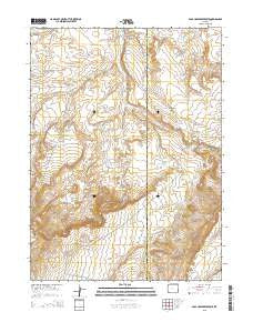 Soap Holes Reservoir Wyoming Current topographic map, 1:24000 scale, 7.5 X 7.5 Minute, Year 2015