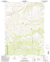 Soapy Dale Peak Wyoming Historical topographic map, 1:24000 scale, 7.5 X 7.5 Minute, Year 1991
