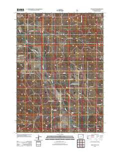 Soda Butte Wyoming Historical topographic map, 1:24000 scale, 7.5 X 7.5 Minute, Year 2012